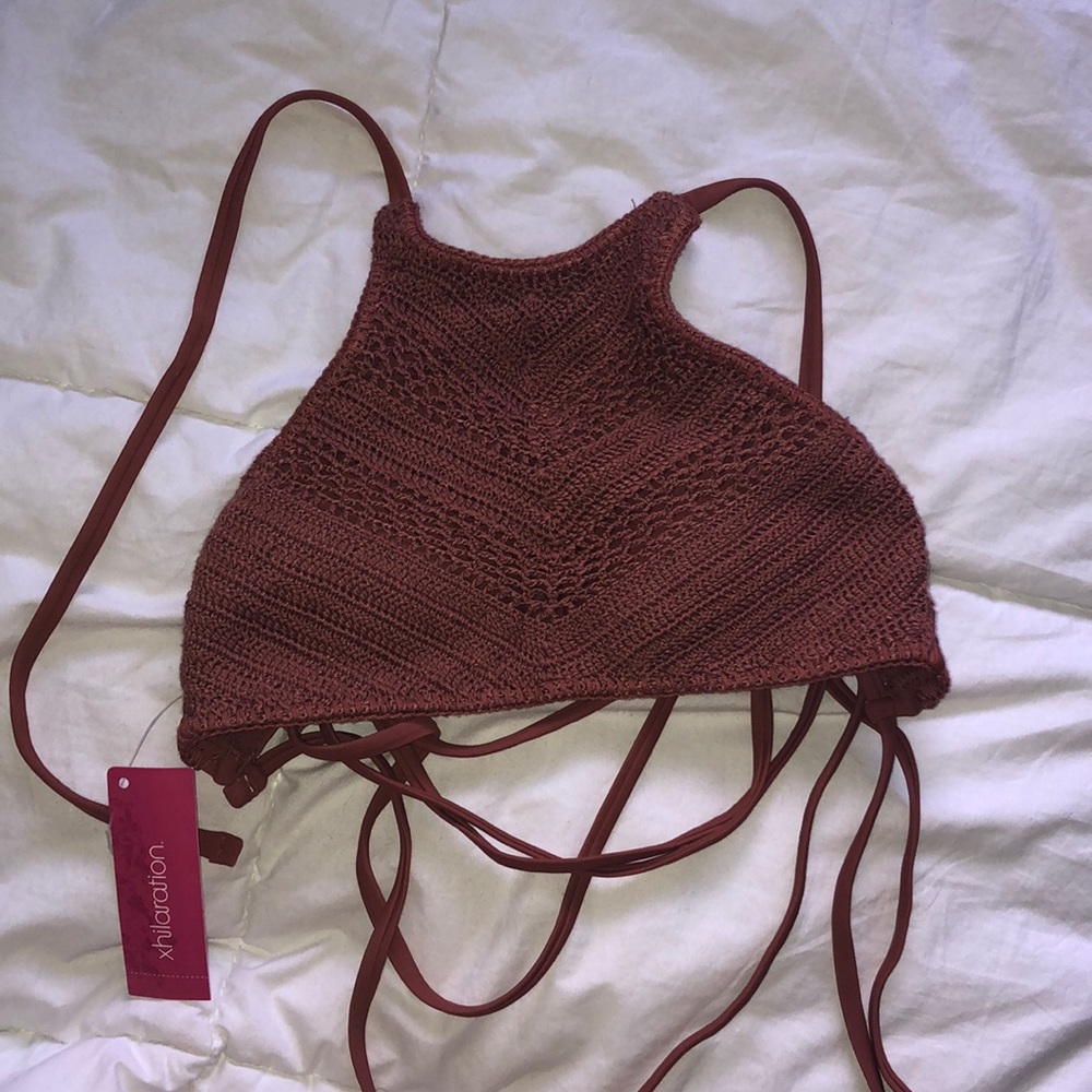 High neck bikini top